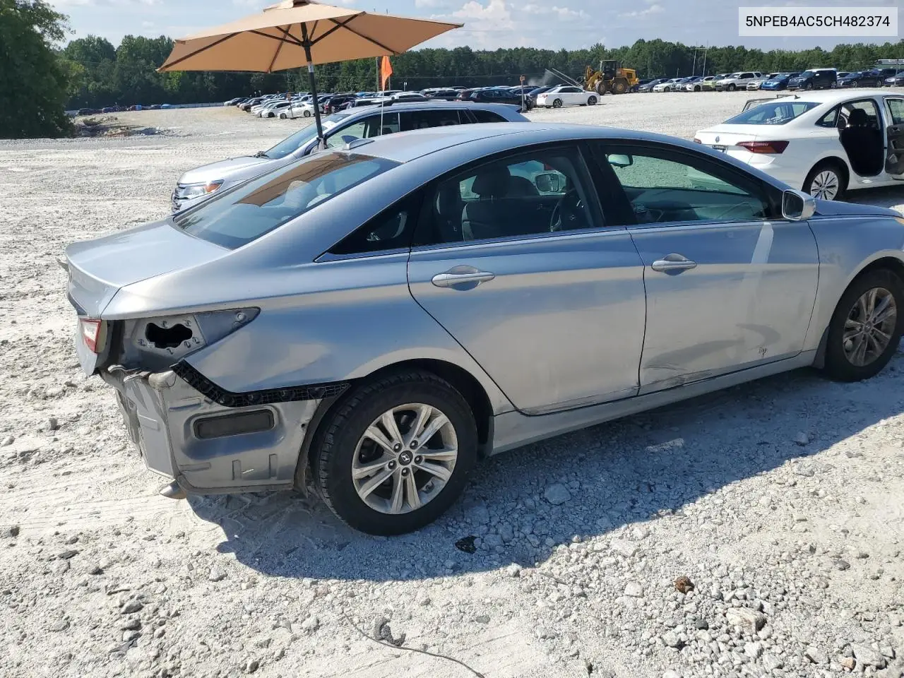 2012 Hyundai Sonata Gls VIN: 5NPEB4AC5CH482374 Lot: 62338405