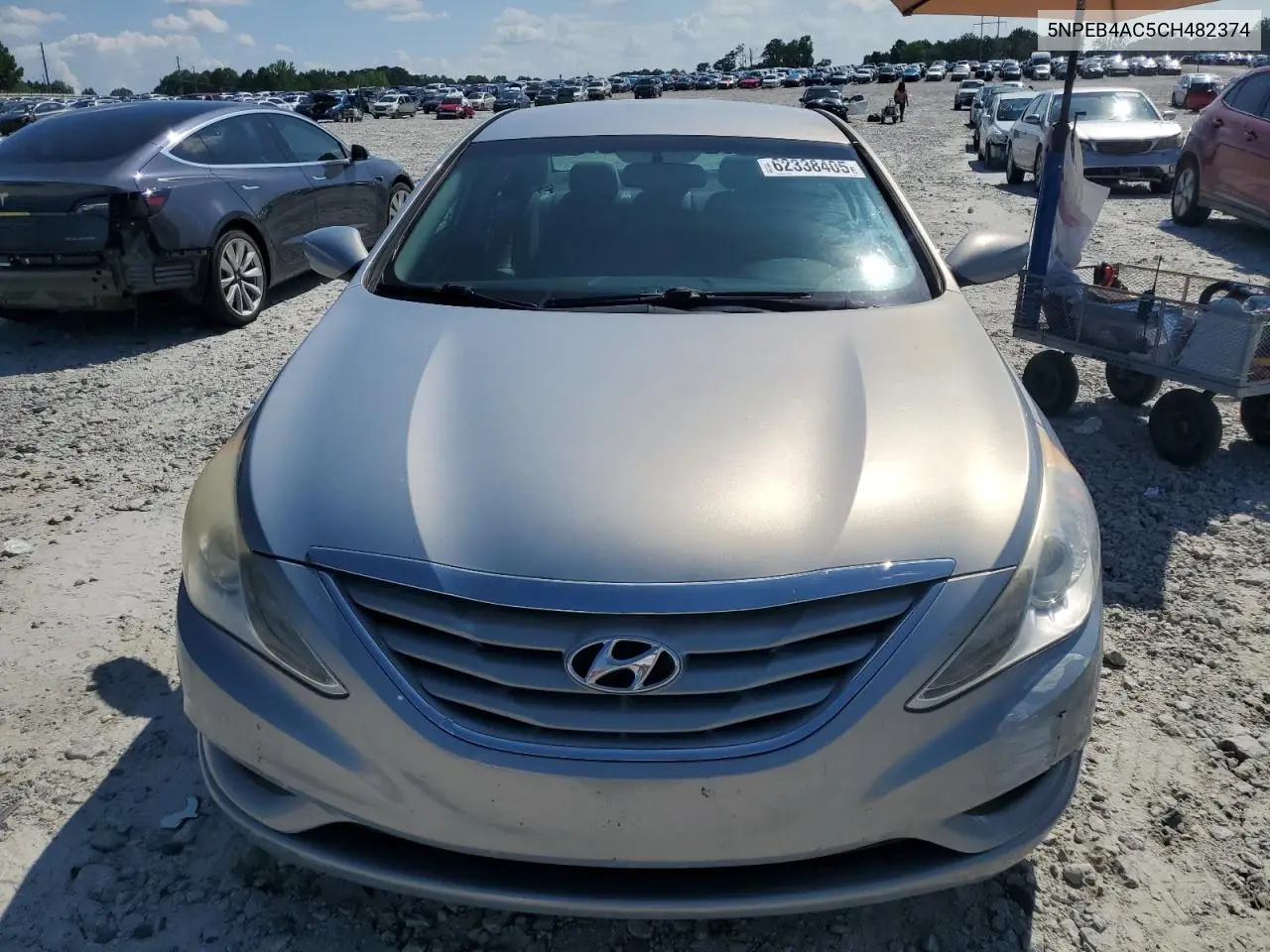 2012 Hyundai Sonata Gls VIN: 5NPEB4AC5CH482374 Lot: 62338405