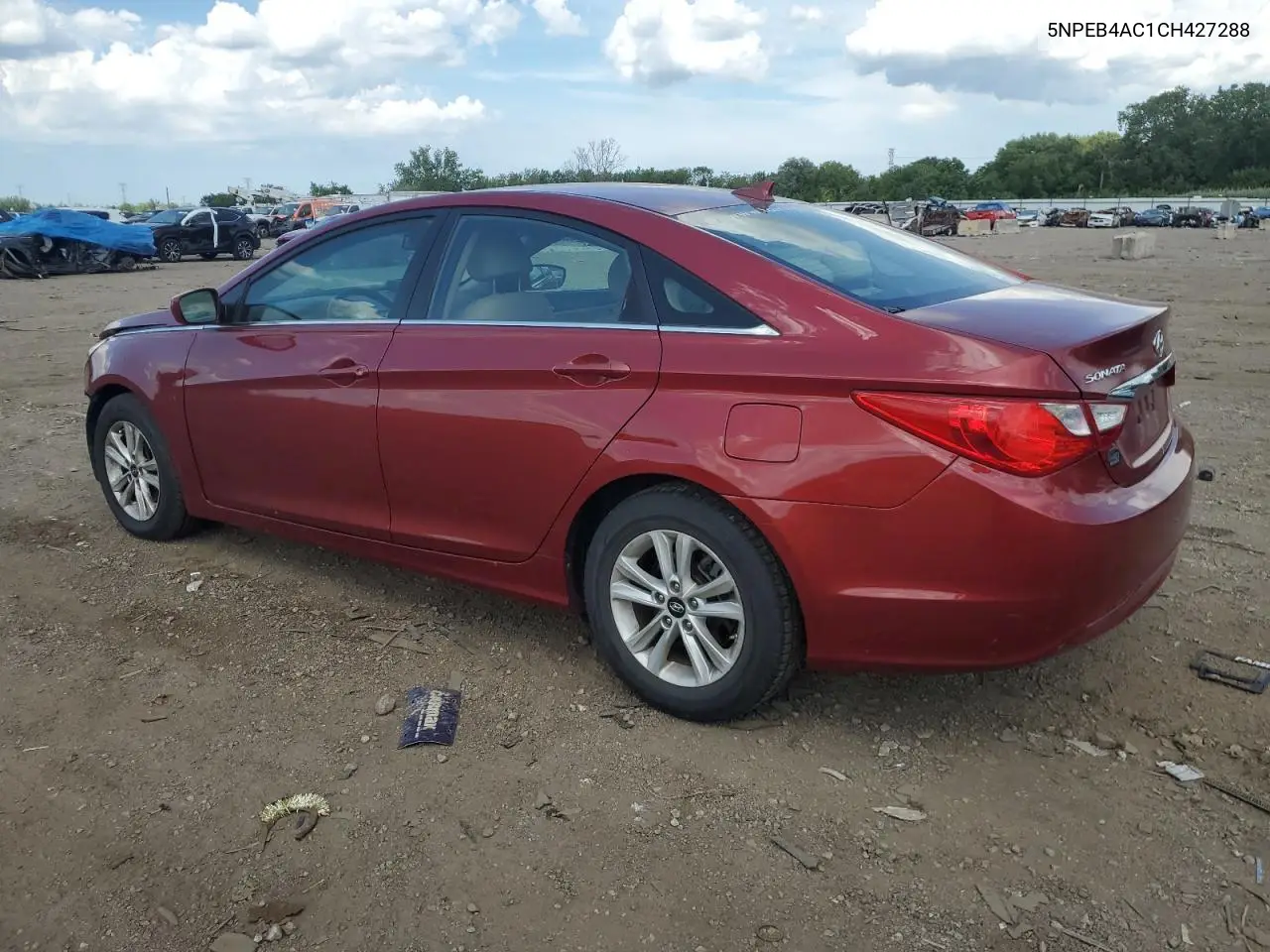 2012 Hyundai Sonata Gls VIN: 5NPEB4AC1CH427288 Lot: 62653785