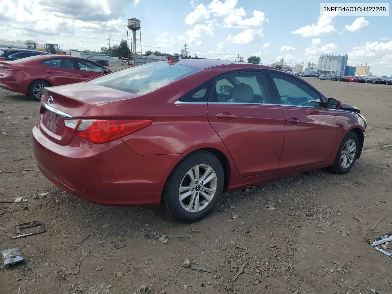 2012 Hyundai Sonata Gls VIN: 5NPEB4AC1CH427288 Lot: 62653785