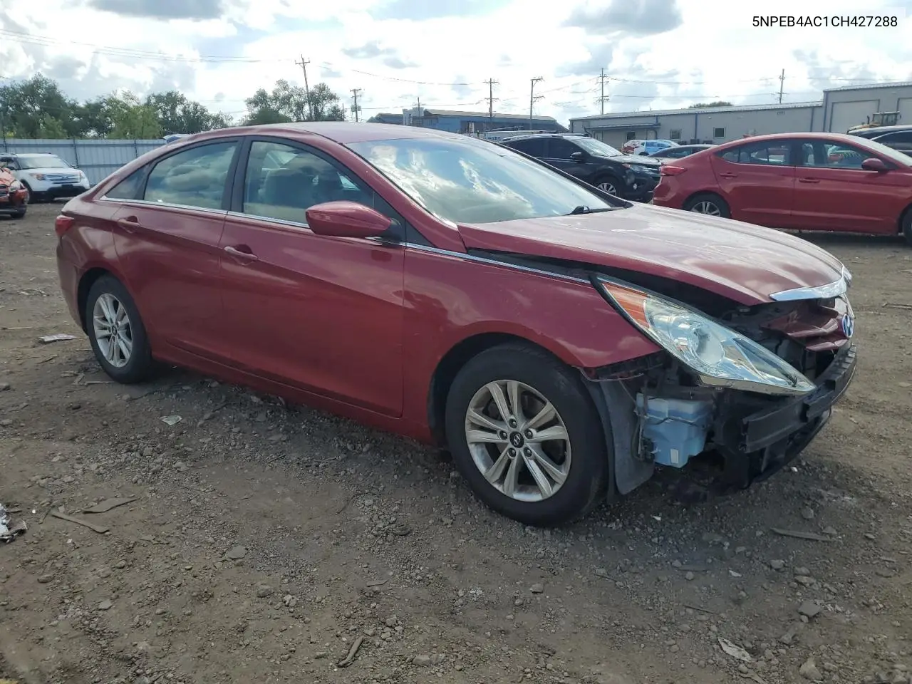 2012 Hyundai Sonata Gls VIN: 5NPEB4AC1CH427288 Lot: 62653785