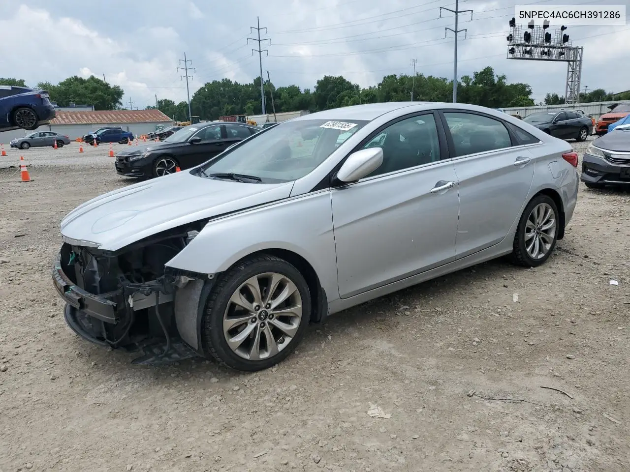 2012 Hyundai Sonata Se VIN: 5NPEC4AC6CH391286 Lot: 62901555