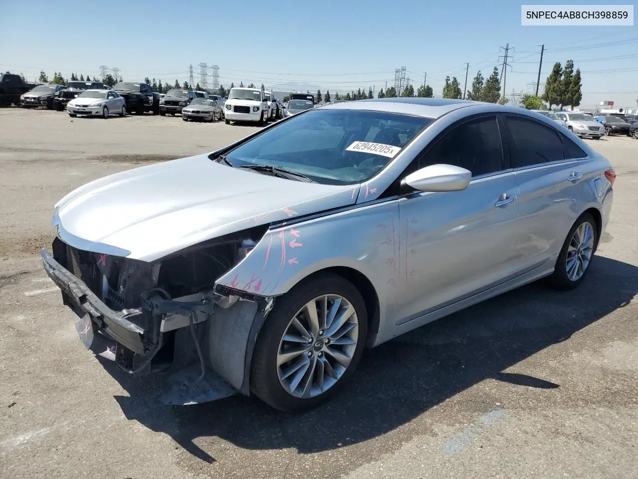 2012 Hyundai Sonata Se VIN: 5NPEC4AB8CH398859 Lot: 62945205