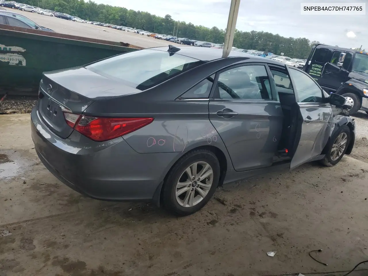 2013 Hyundai Sonata Gls VIN: 5NPEB4AC7DH747765 Lot: 55828495