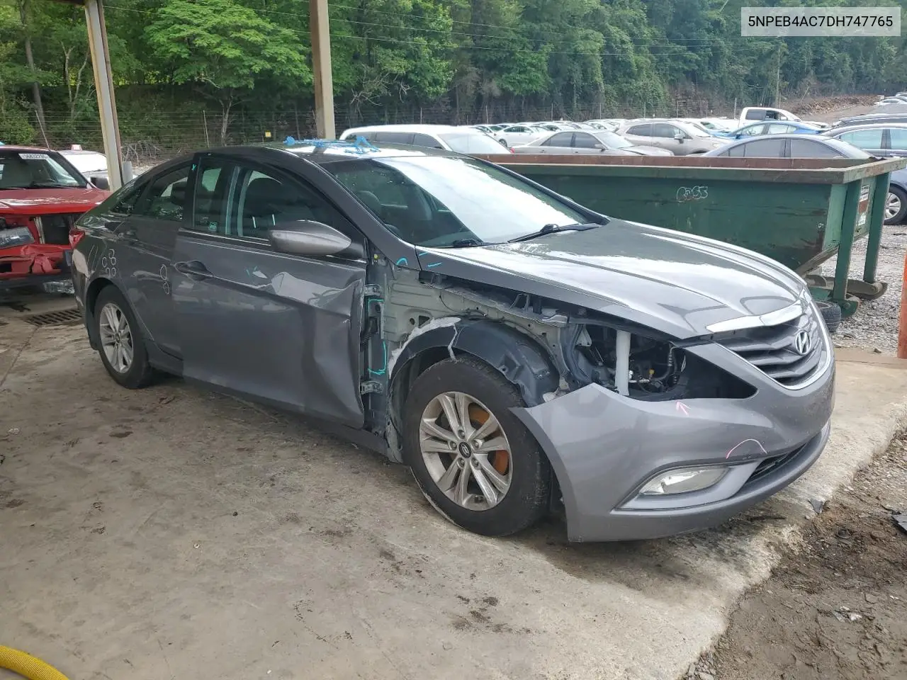 2013 Hyundai Sonata Gls VIN: 5NPEB4AC7DH747765 Lot: 55828495