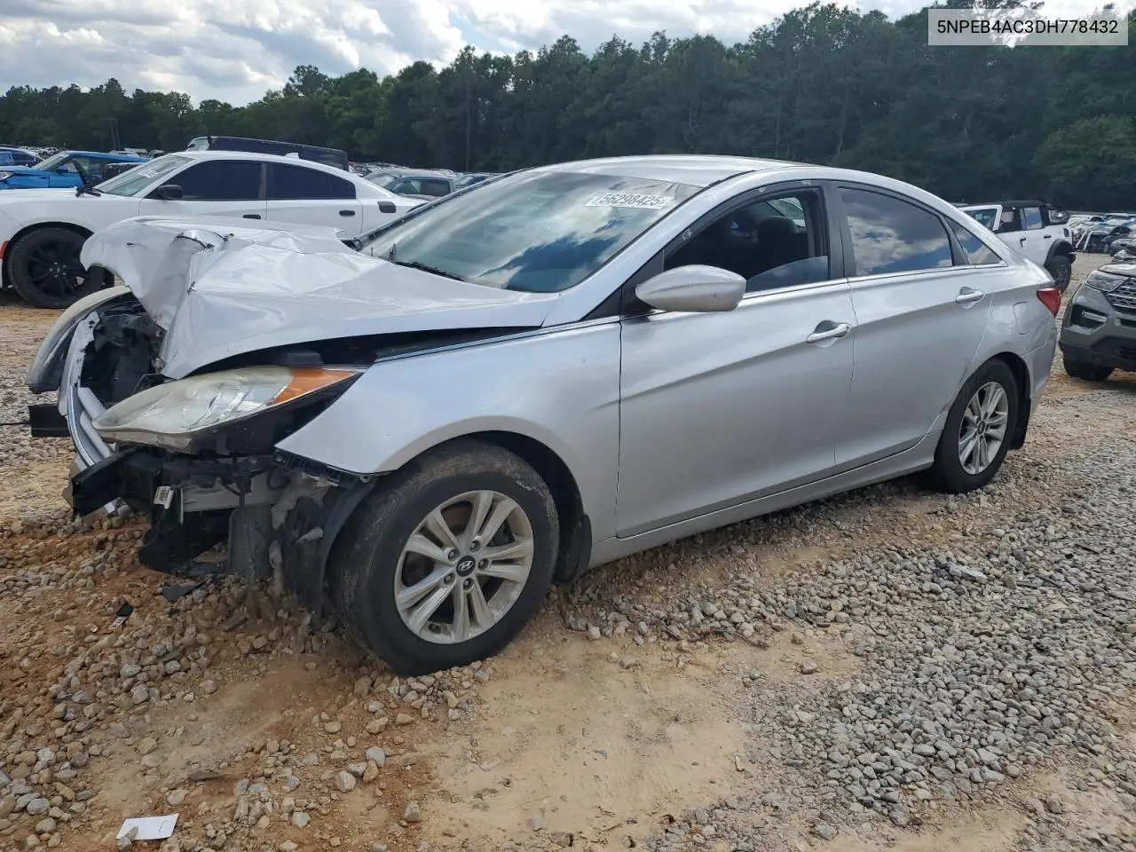 2013 Hyundai Sonata Gls VIN: 5NPEB4AC3DH778432 Lot: 56298425