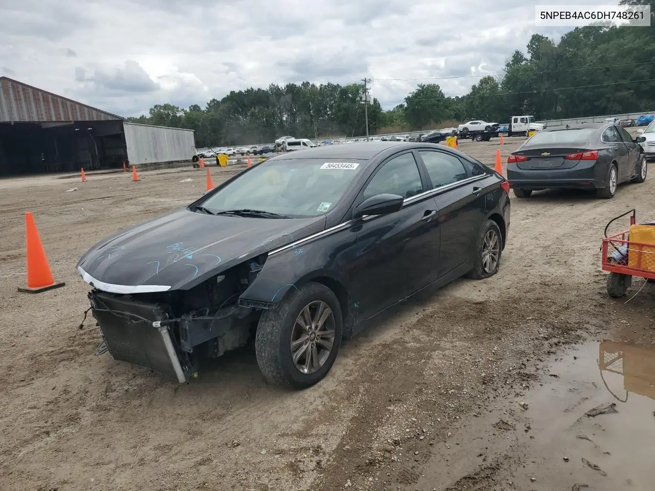 2013 Hyundai Sonata Gls VIN: 5NPEB4AC6DH748261 Lot: 56453445