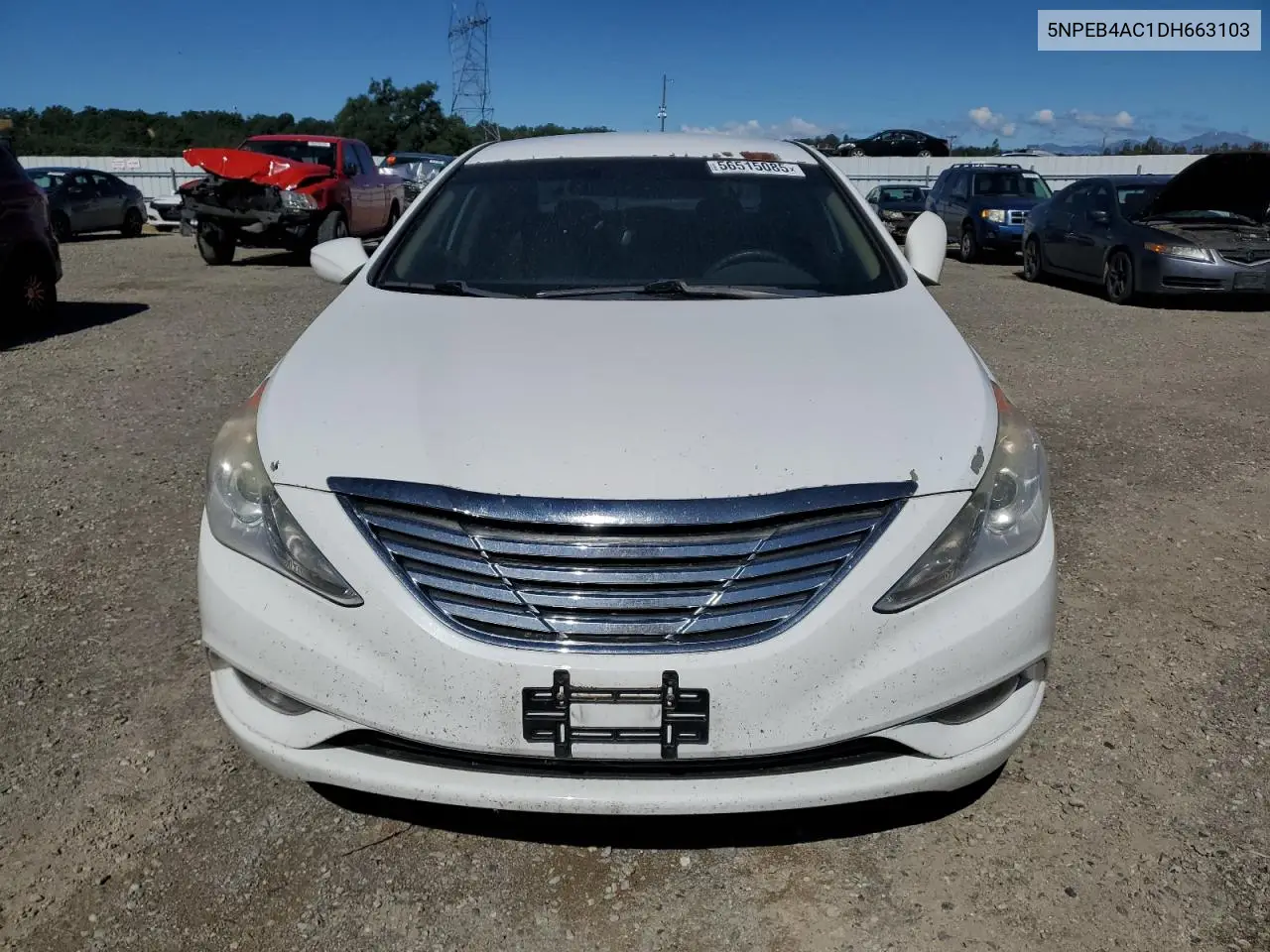 2013 Hyundai Sonata Gls VIN: 5NPEB4AC1DH663103 Lot: 56515085