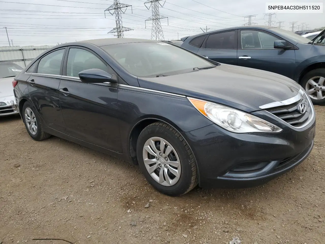 2013 Hyundai Sonata Gls VIN: 5NPEB4AC3DH511520 Lot: 56690105