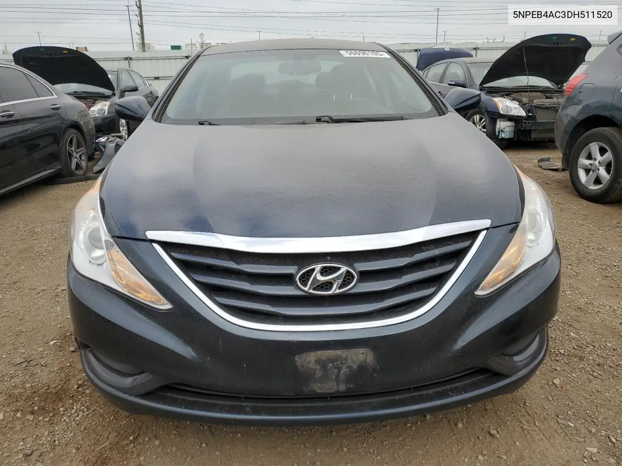 2013 Hyundai Sonata Gls VIN: 5NPEB4AC3DH511520 Lot: 56690105