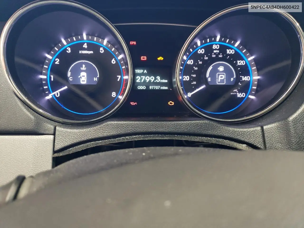 2013 Hyundai Sonata Se VIN: 5NPEC4AB4DH600422 Lot: 56736755