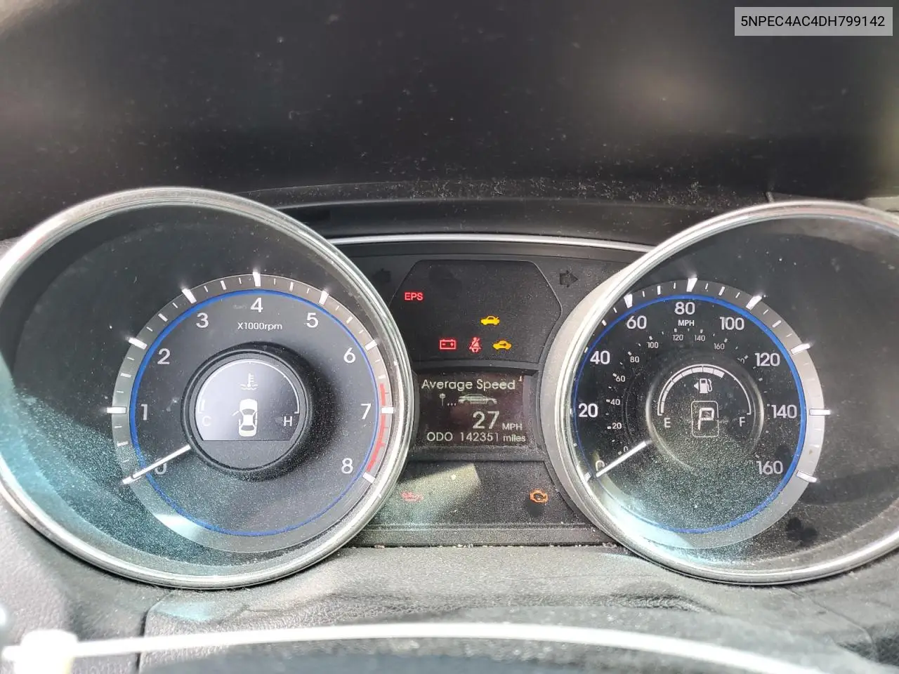 2013 Hyundai Sonata Se VIN: 5NPEC4AC4DH799142 Lot: 56796265