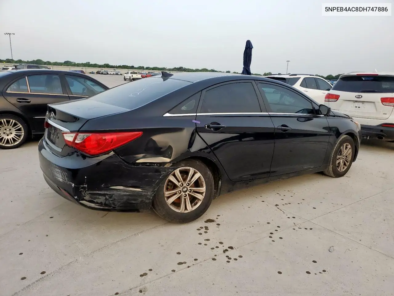 2013 Hyundai Sonata Gls VIN: 5NPEB4AC8DH747886 Lot: 56860495