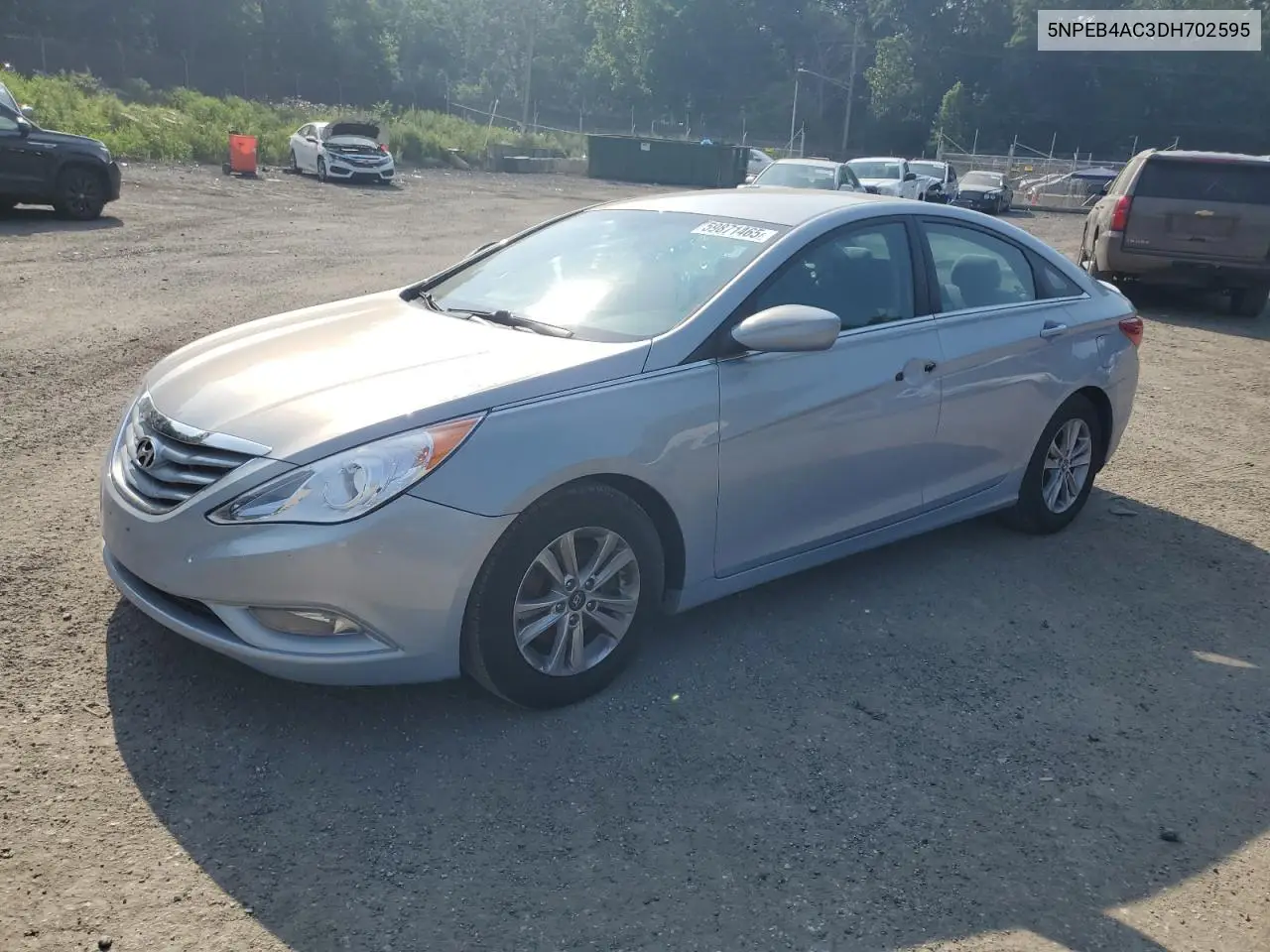 2013 Hyundai Sonata Gls VIN: 5NPEB4AC3DH702595 Lot: 59871465