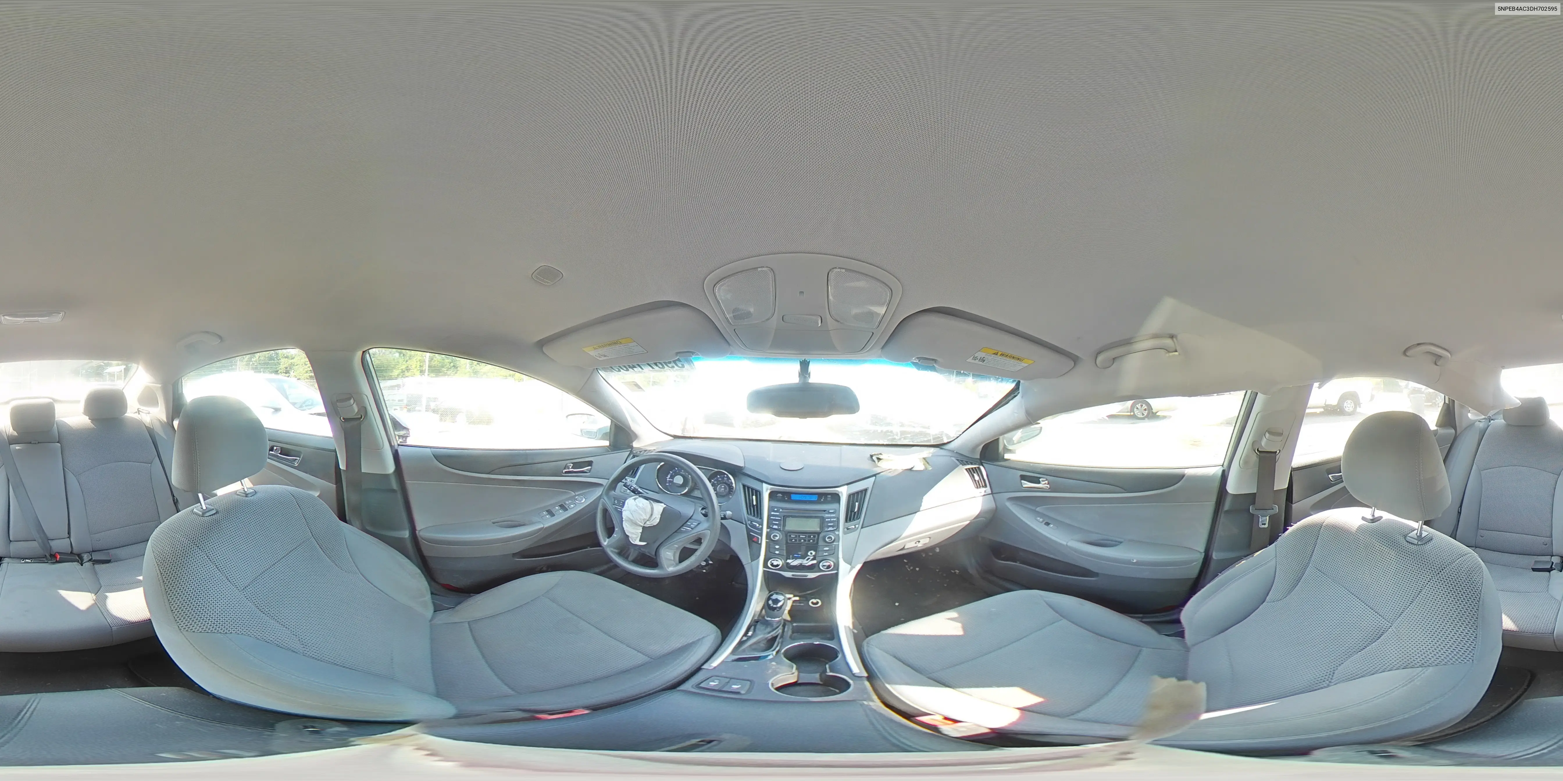 2013 Hyundai Sonata Gls VIN: 5NPEB4AC3DH702595 Lot: 59871465