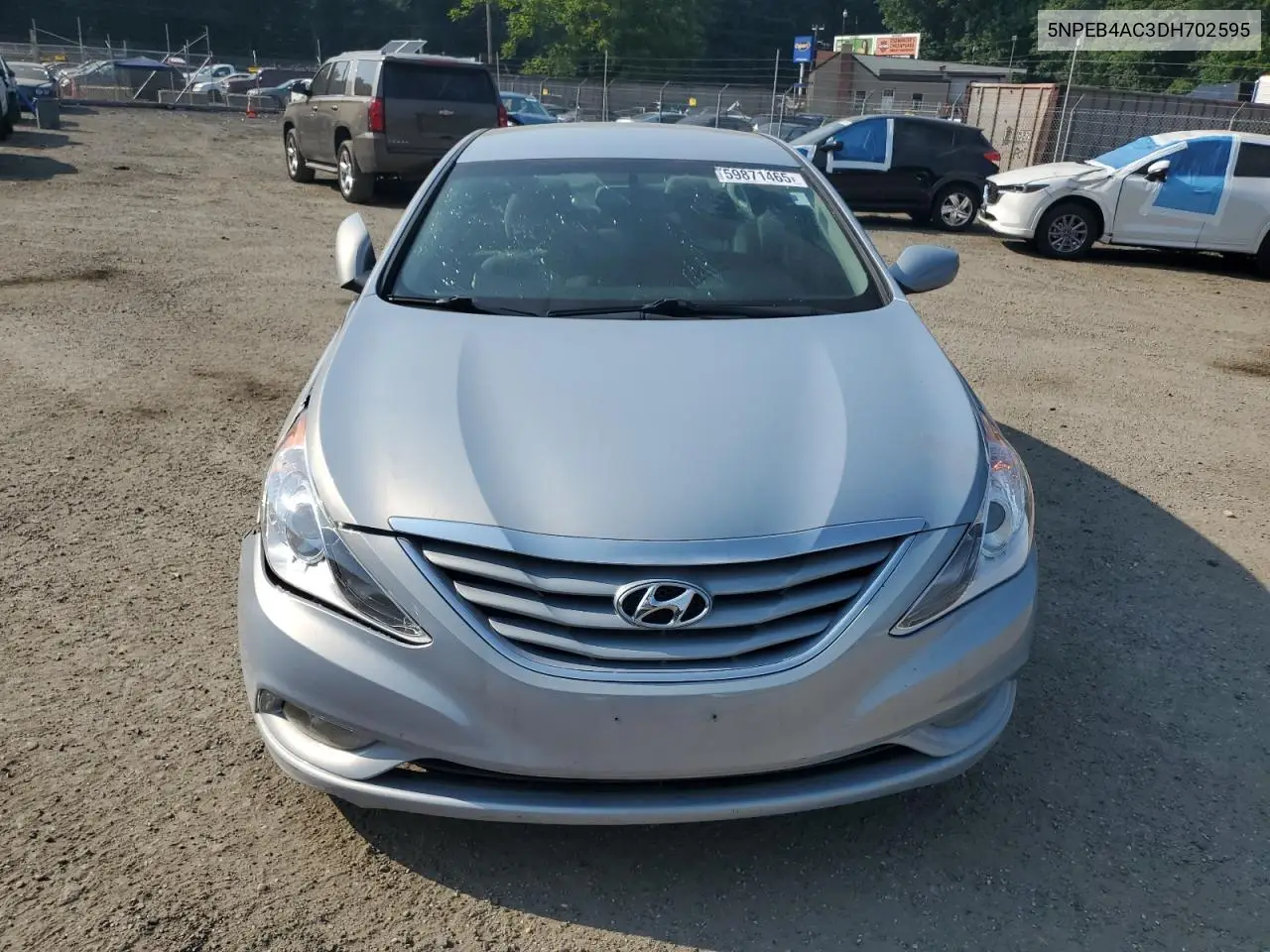 2013 Hyundai Sonata Gls VIN: 5NPEB4AC3DH702595 Lot: 59871465