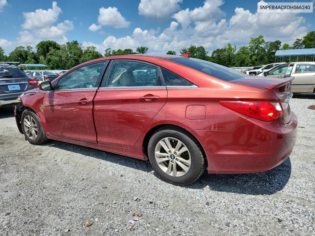 2013 Hyundai Sonata Gls VIN: 5NPEB4AC8DH566240 Lot: 62803845