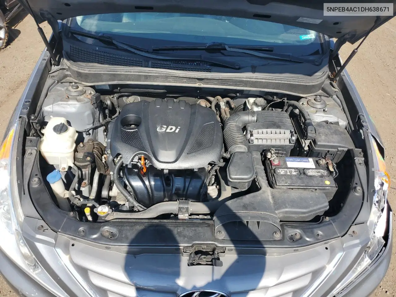 2013 Hyundai Sonata Gls VIN: 5NPEB4AC1DH638671 Lot: 62838295