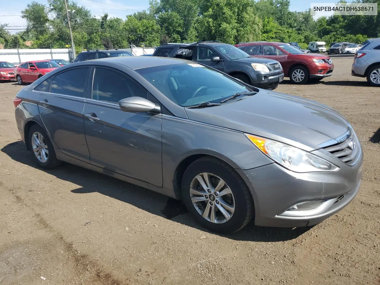 2013 Hyundai Sonata Gls VIN: 5NPEB4AC1DH638671 Lot: 62838295