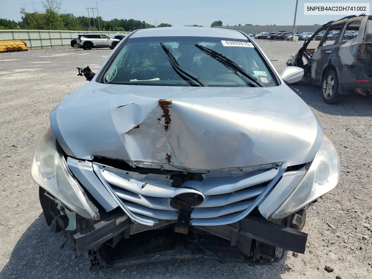 2013 Hyundai Sonata Gls VIN: 5NPEB4AC2DH741002 Lot: 63092615