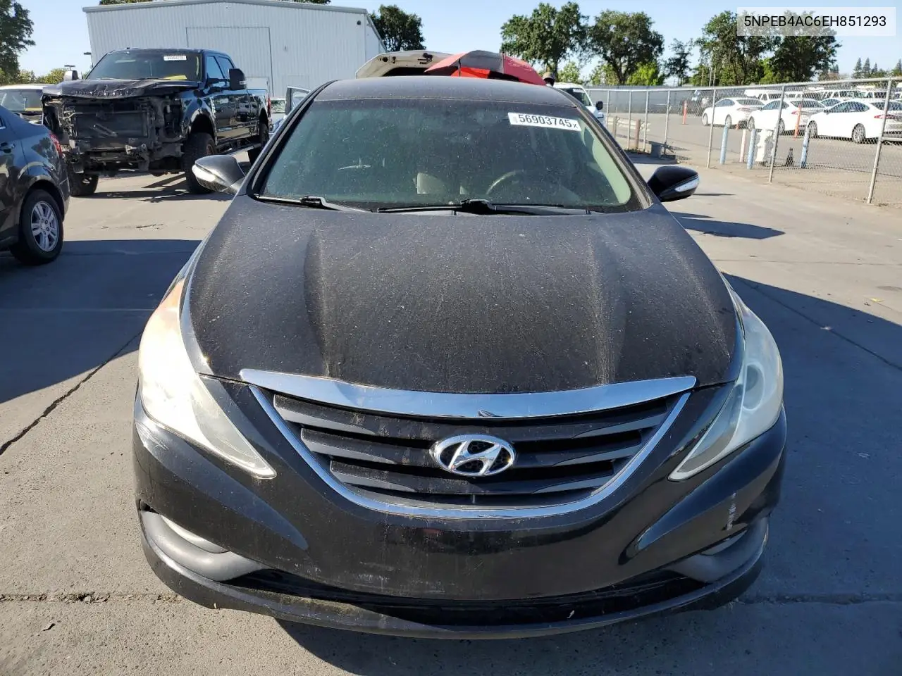 2014 Hyundai Sonata Gls VIN: 5NPEB4AC6EH851293 Lot: 56903745