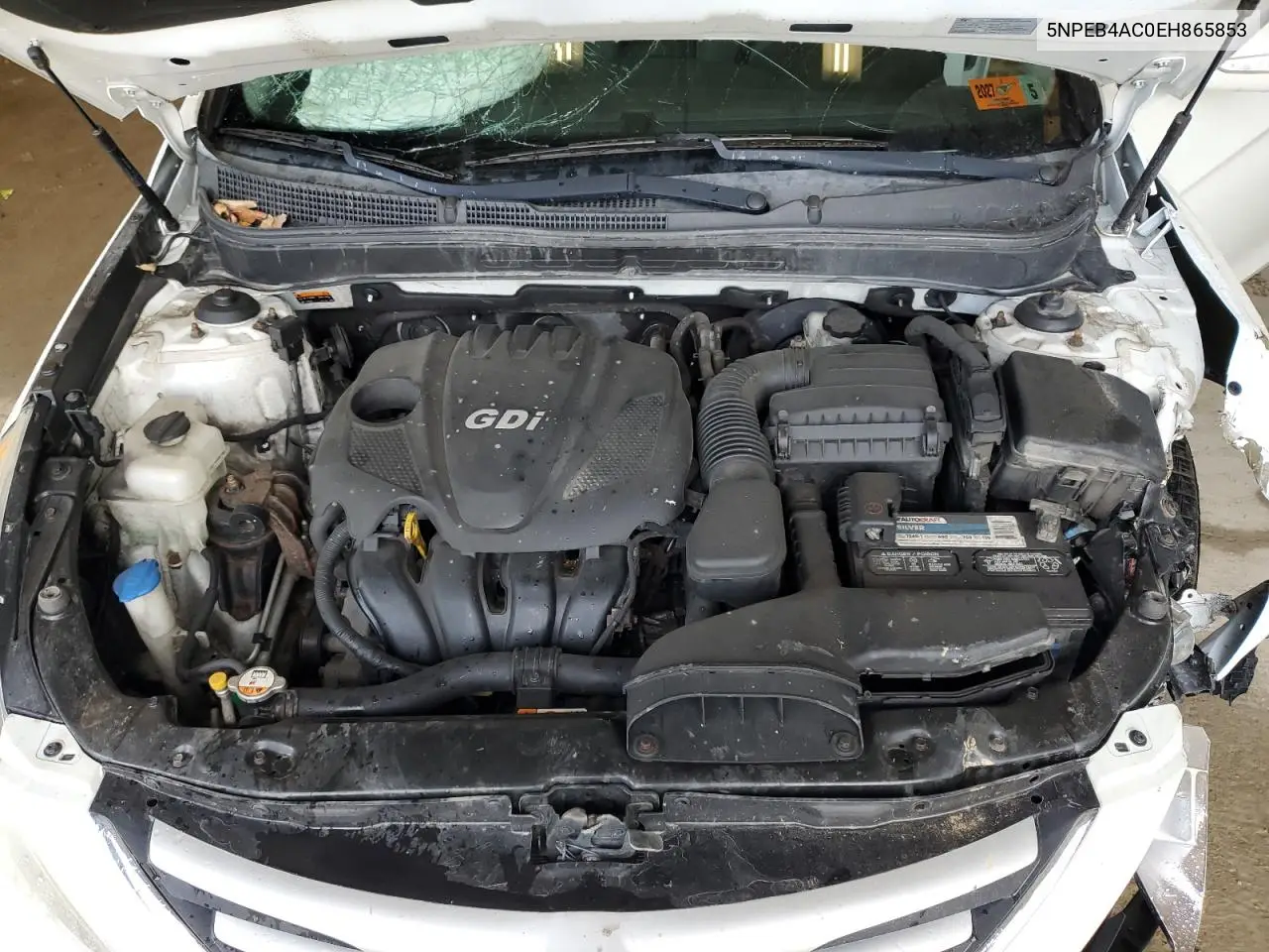 2014 Hyundai Sonata Gls VIN: 5NPEB4AC0EH865853 Lot: 56953985
