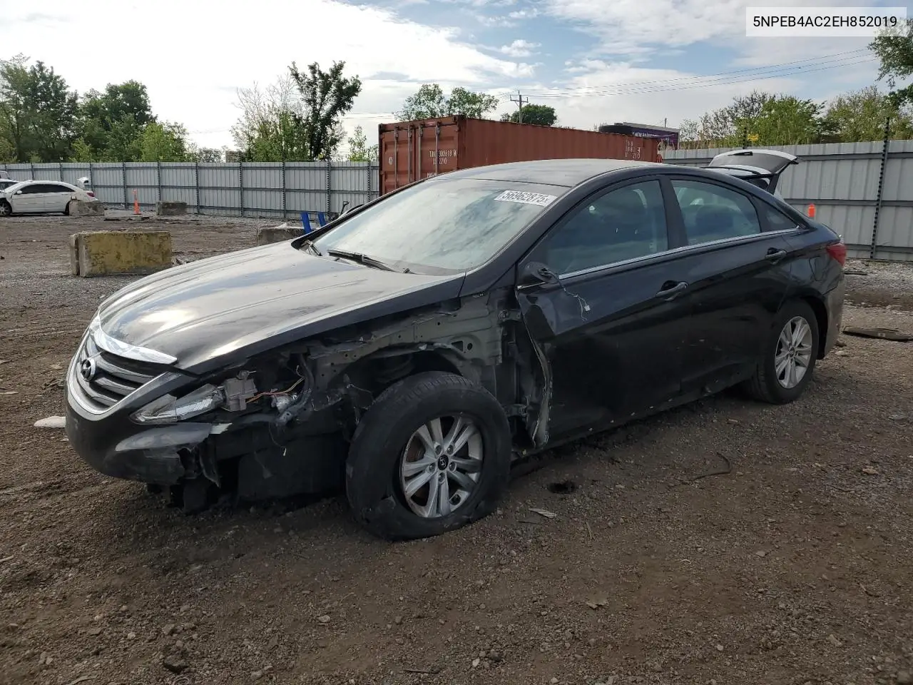 2014 Hyundai Sonata Gls VIN: 5NPEB4AC2EH852019 Lot: 56962875