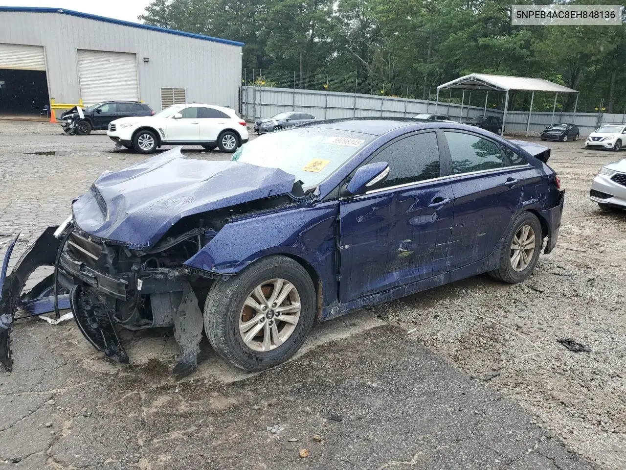 2014 Hyundai Sonata Gls VIN: 5NPEB4AC8EH848136 Lot: 59098345