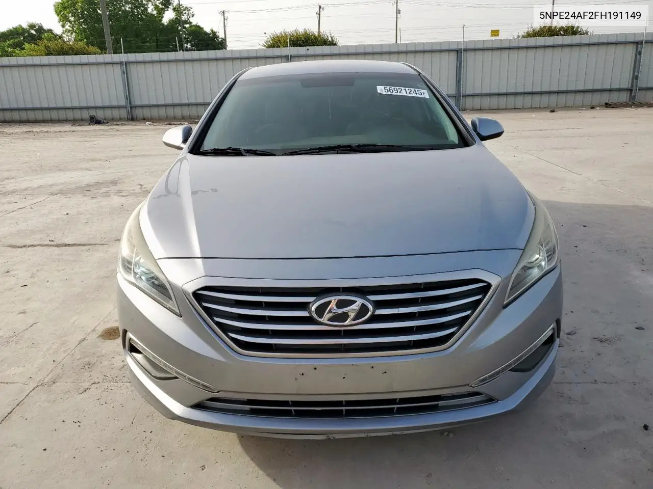 2015 Hyundai Sonata Se VIN: 5NPE24AF2FH191149 Lot: 56921245