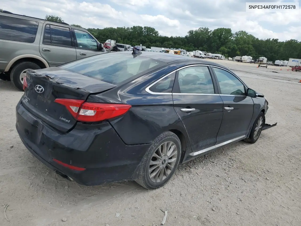 5npe34af0fh172578 5NPE34AF0FH172578 2015 Hyundai Sonata Sport