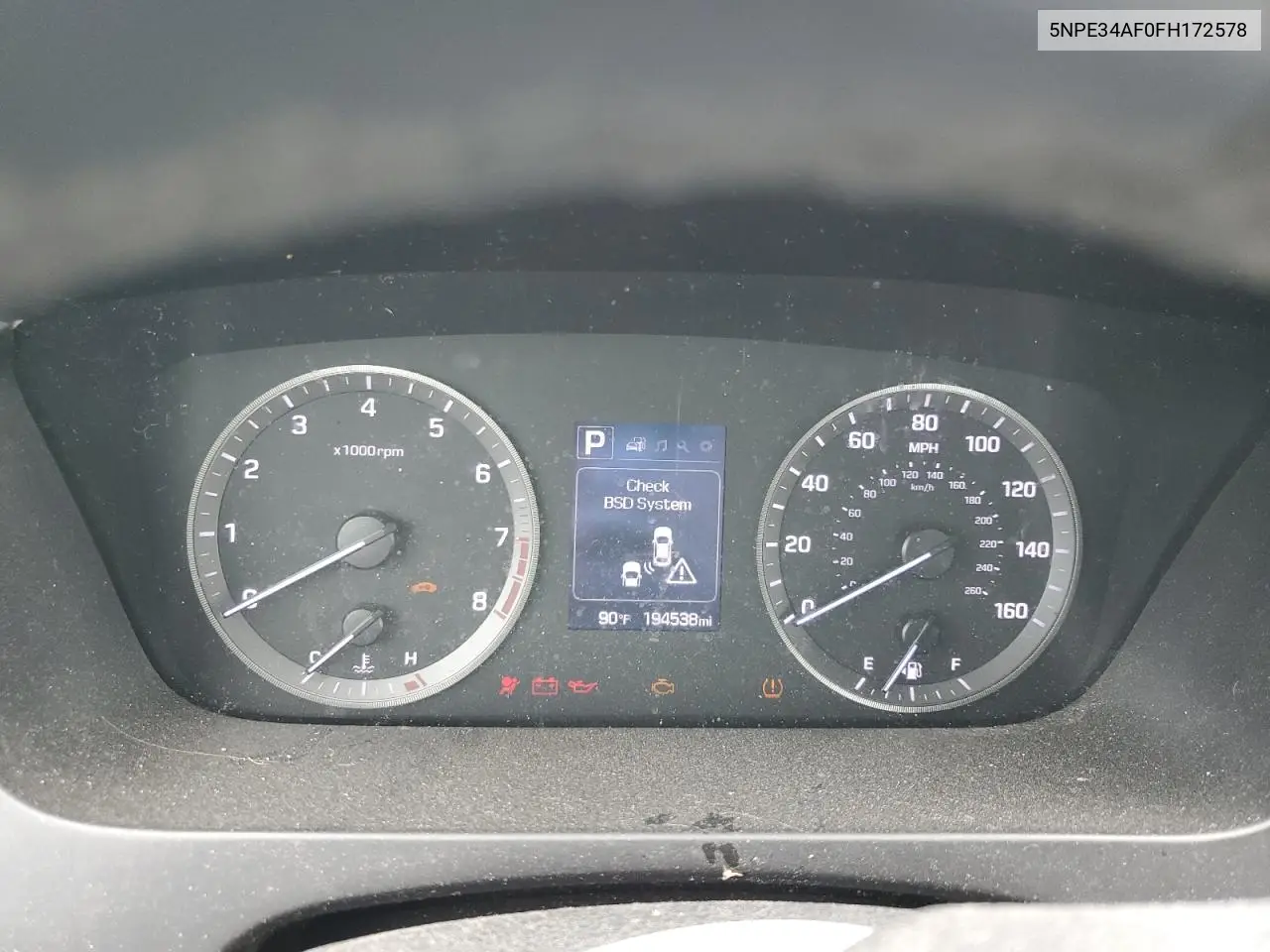 5npe34af0fh172578 5NPE34AF0FH172578 2015 Hyundai Sonata Sport