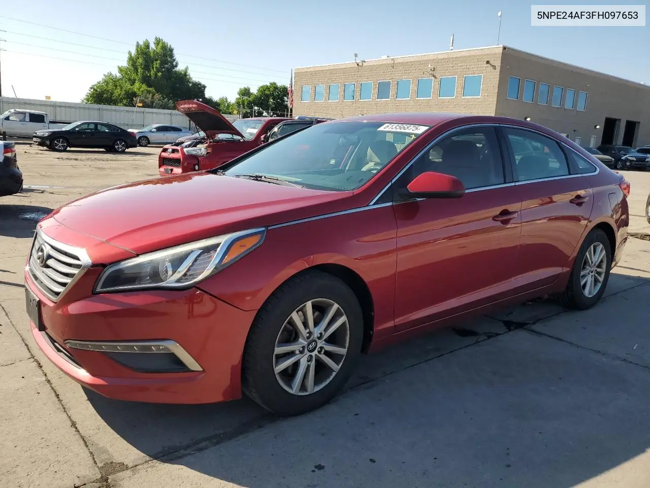 2015 Hyundai Sonata Se VIN: 5NPE24AF3FH097653 Lot: 61356875
