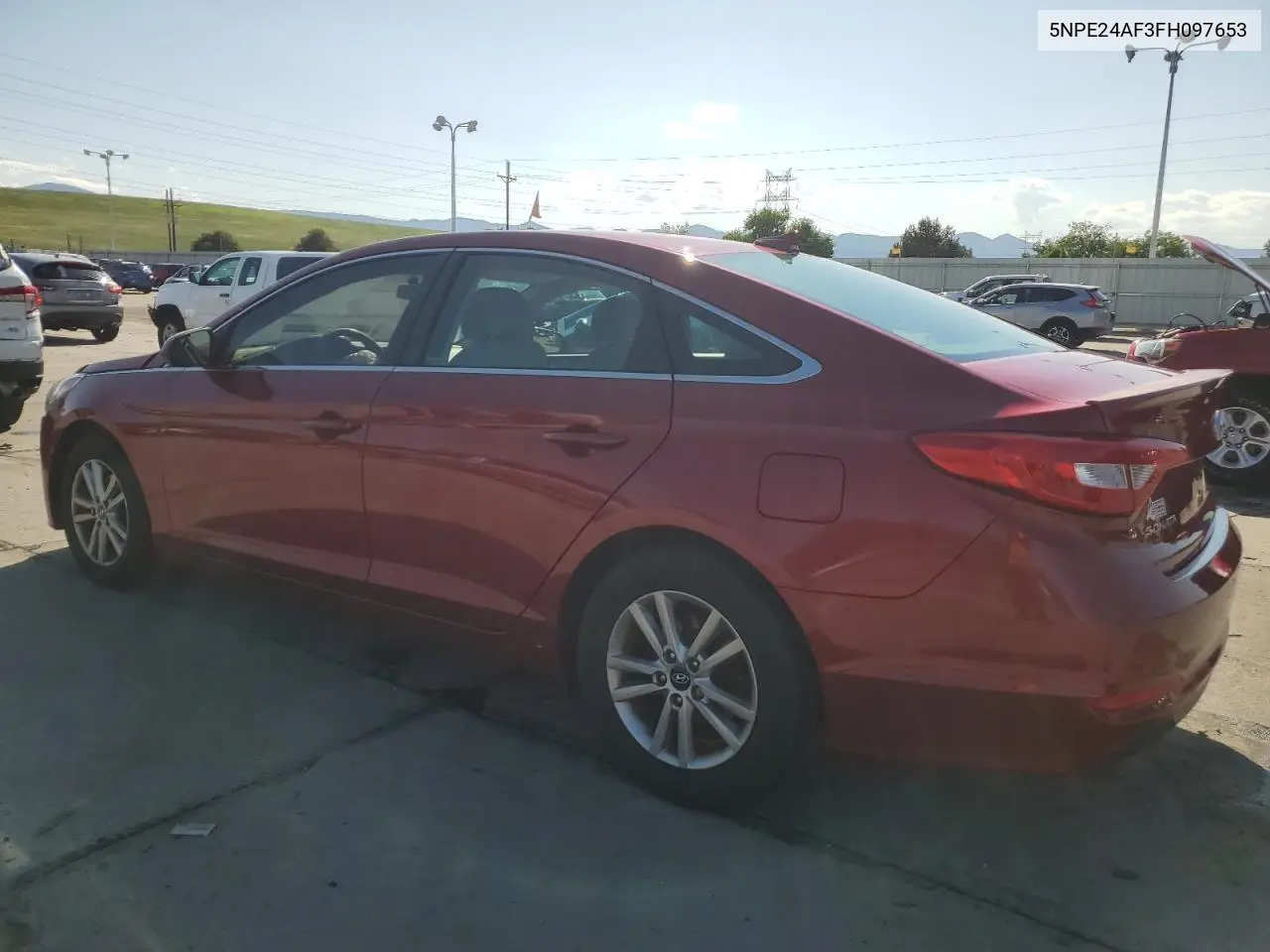 2015 Hyundai Sonata Se VIN: 5NPE24AF3FH097653 Lot: 61356875
