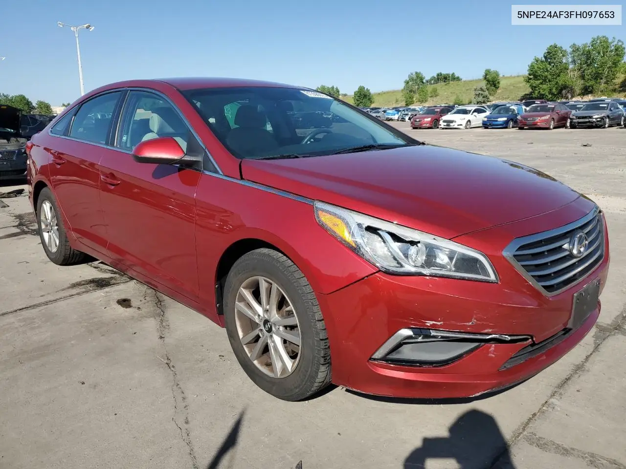 2015 Hyundai Sonata Se VIN: 5NPE24AF3FH097653 Lot: 61356875