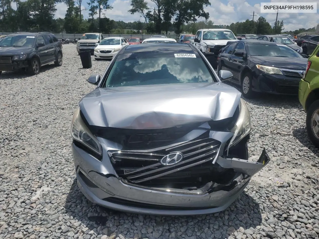 2015 Hyundai Sonata Sport VIN: 5NPE34AF9FH198595 Lot: 62004545