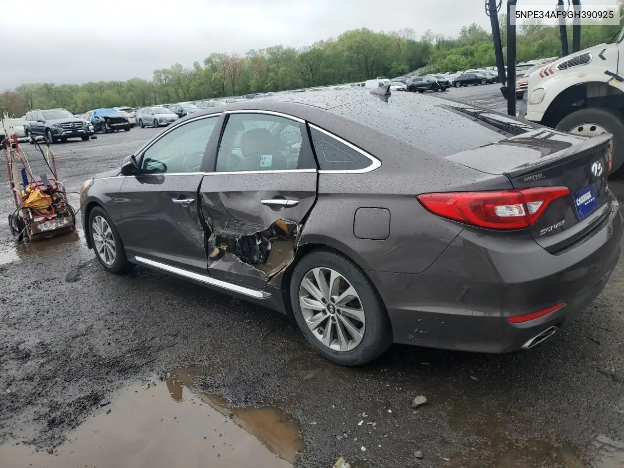 2016 Hyundai Sonata Sport VIN: 5NPE34AF9GH390925 Lot: 55819235