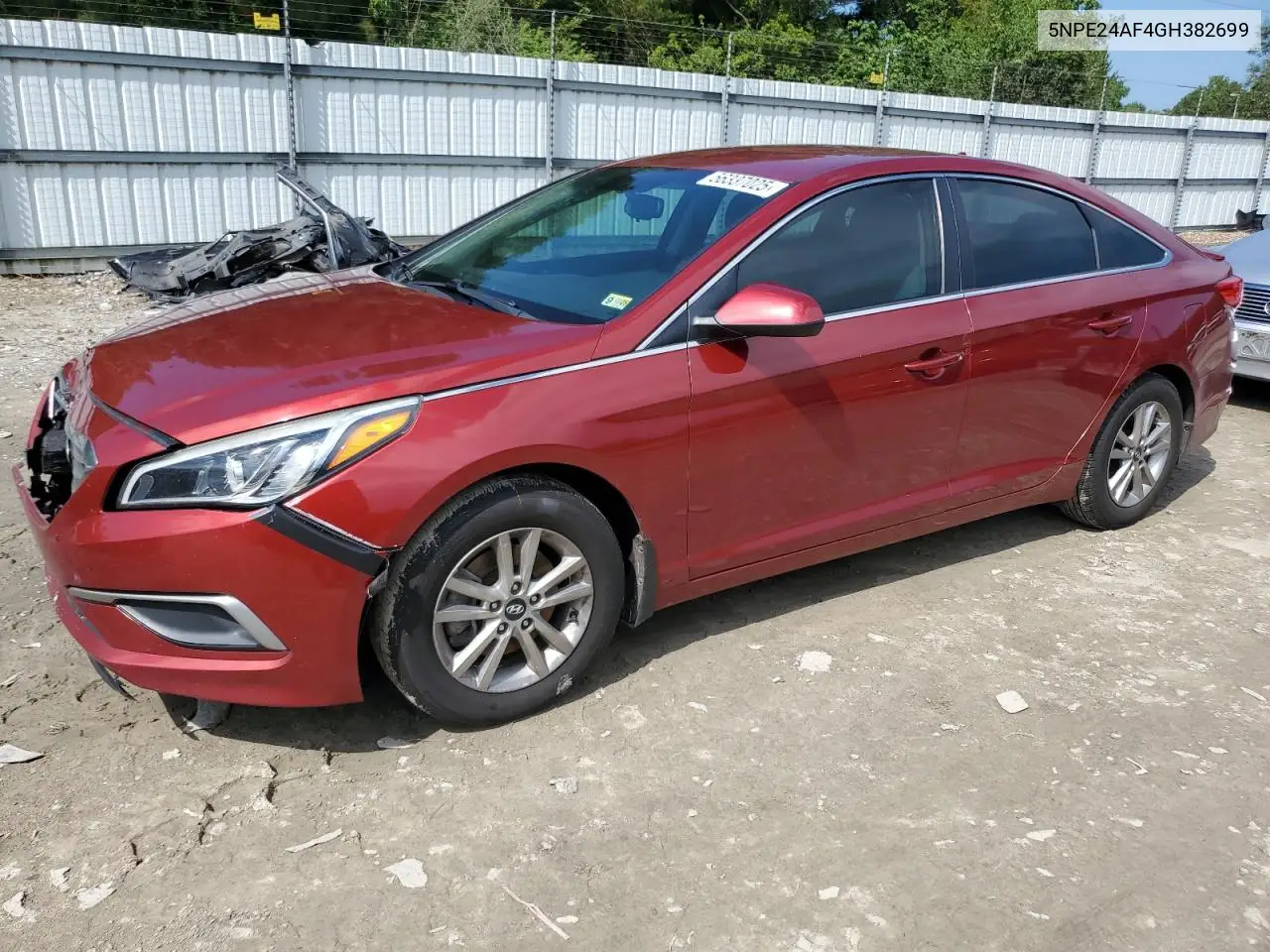 2016 Hyundai Sonata Se VIN: 5NPE24AF4GH382699 Lot: 56337025