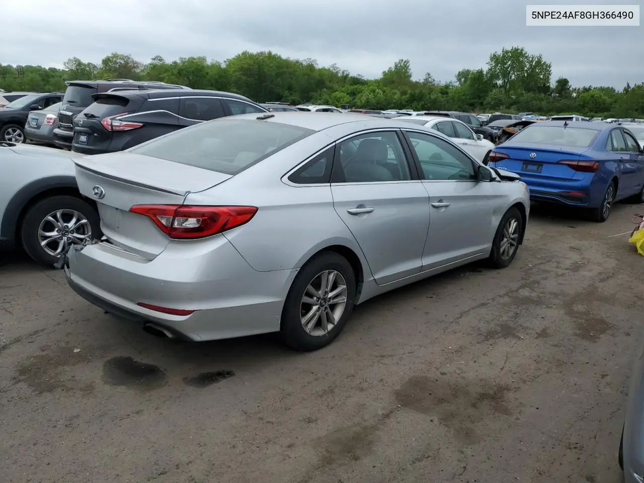 2016 Hyundai Sonata Se VIN: 5NPE24AF8GH366490 Lot: 56884475