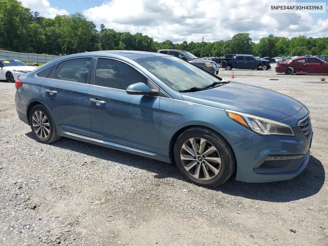2016 Hyundai Sonata Sport VIN: 5NPE34AF3GH433963 Lot: 56945435