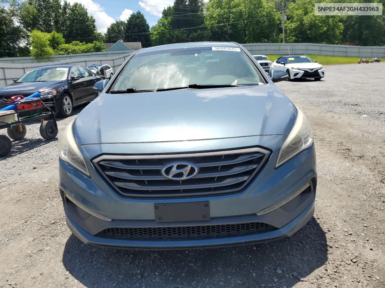 2016 Hyundai Sonata Sport VIN: 5NPE34AF3GH433963 Lot: 56945435