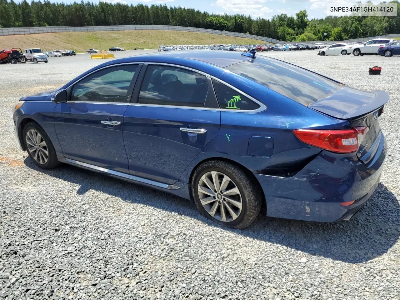 2016 Hyundai Sonata Sport VIN: 5NPE34AF1GH414120 Lot: 57830235