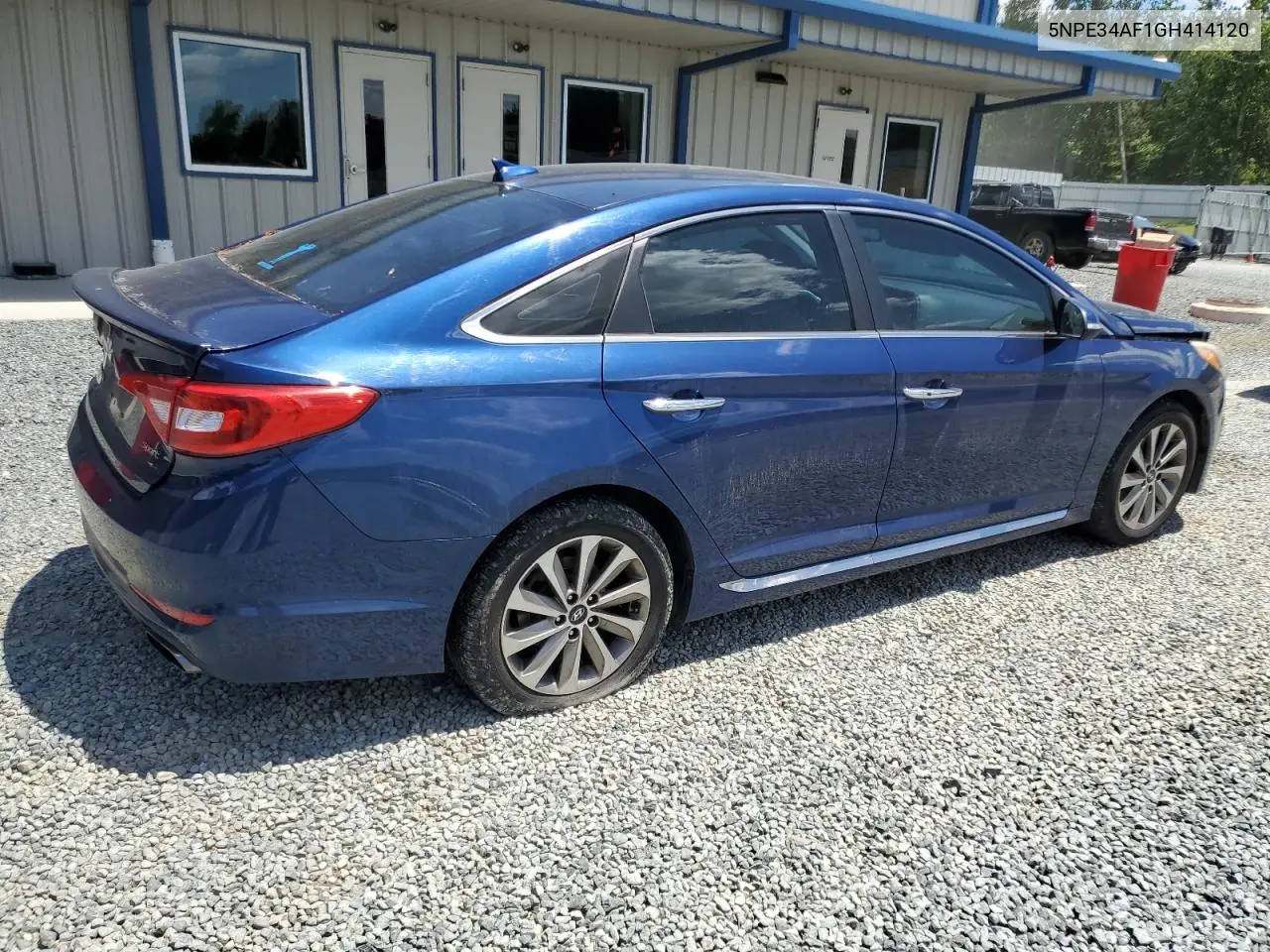2016 Hyundai Sonata Sport VIN: 5NPE34AF1GH414120 Lot: 57830235