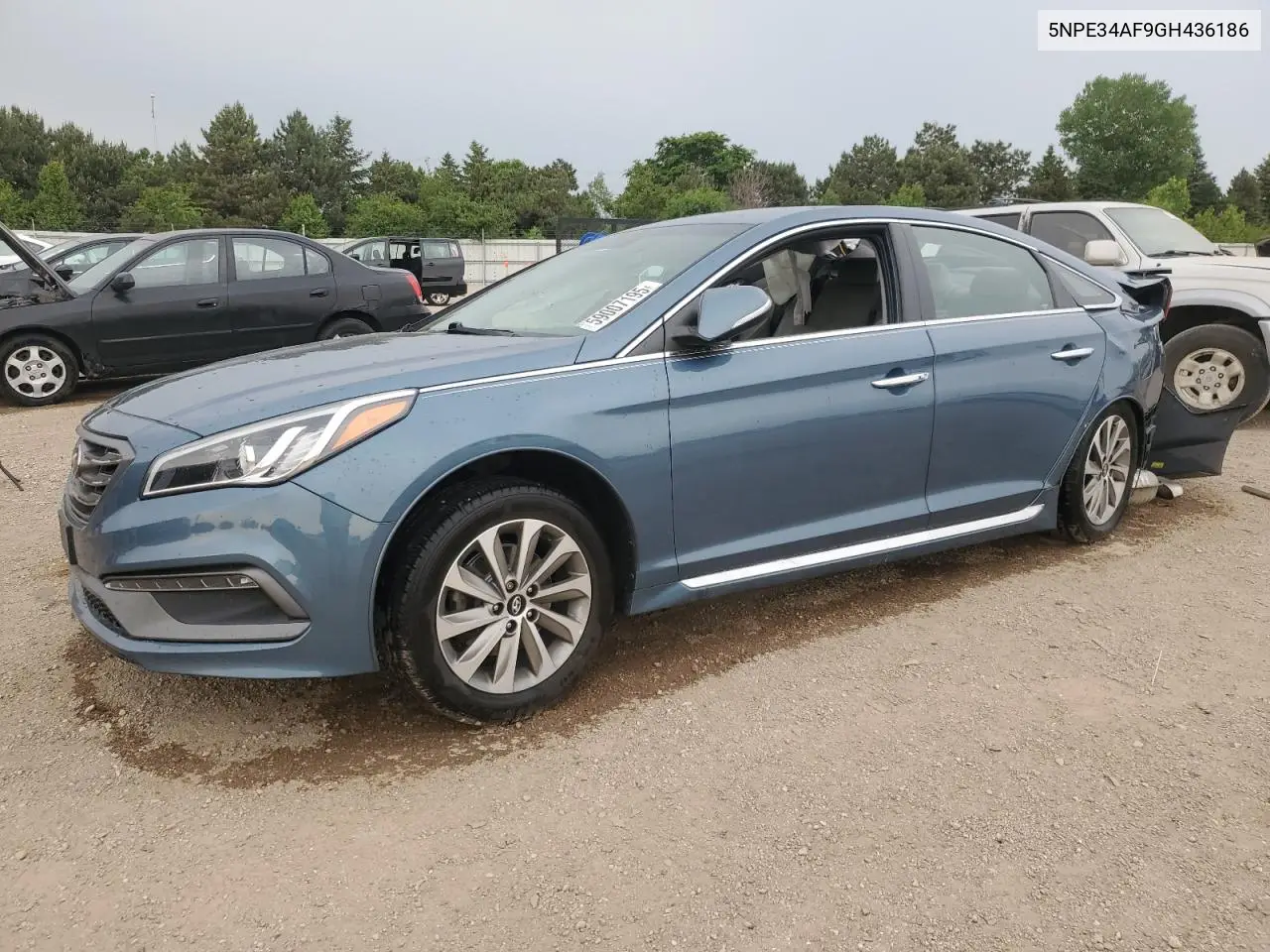 2016 Hyundai Sonata Sport VIN: 5NPE34AF9GH436186 Lot: 59007195