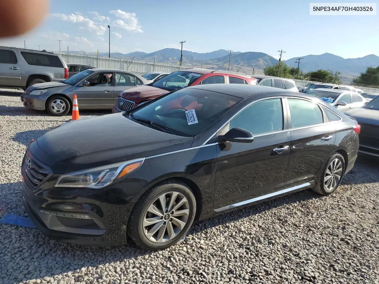 2016 Hyundai Sonata Sport VIN: 5NPE34AF7GH403526 Lot: 62592375
