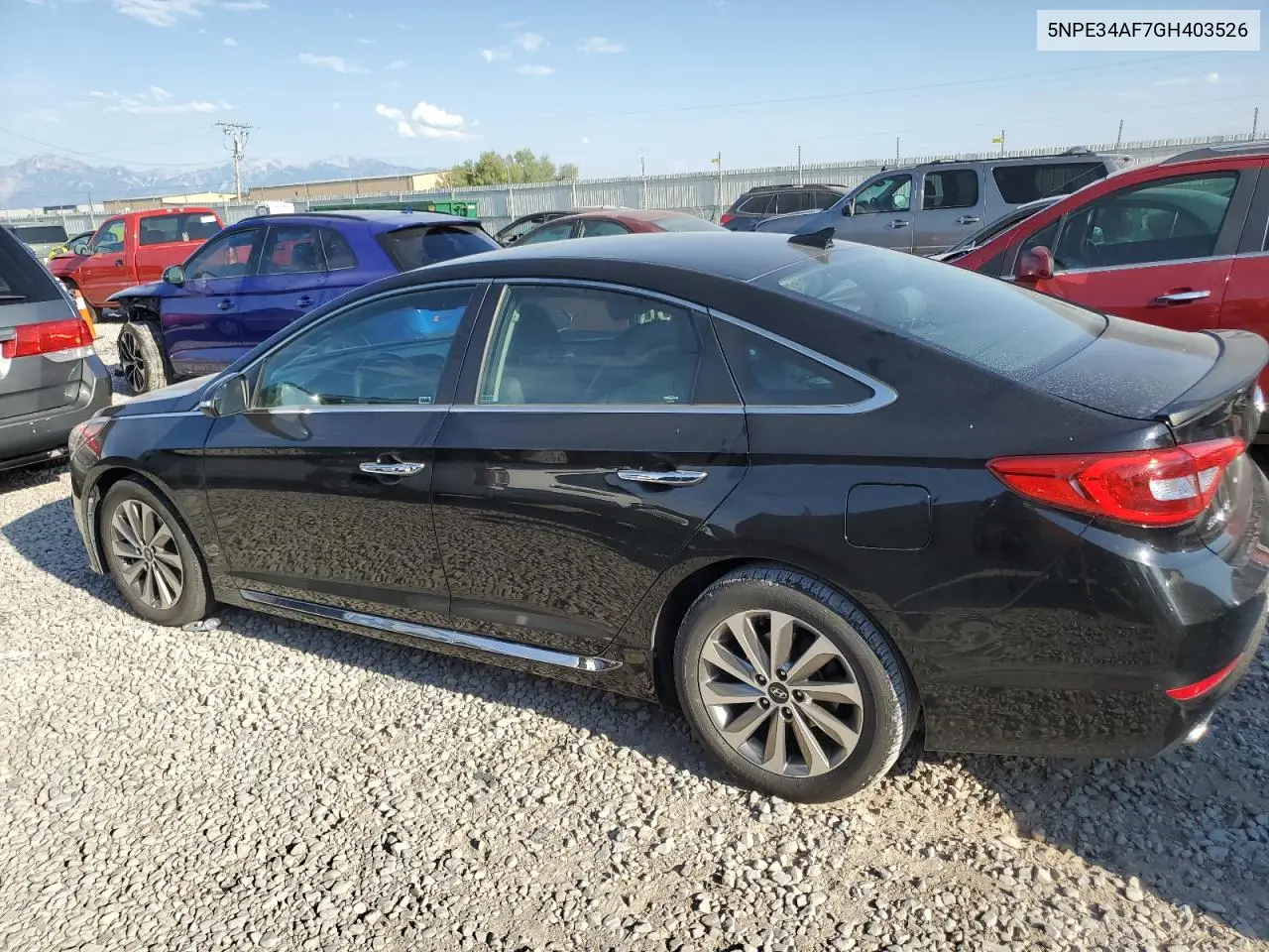 2016 Hyundai Sonata Sport VIN: 5NPE34AF7GH403526 Lot: 62592375