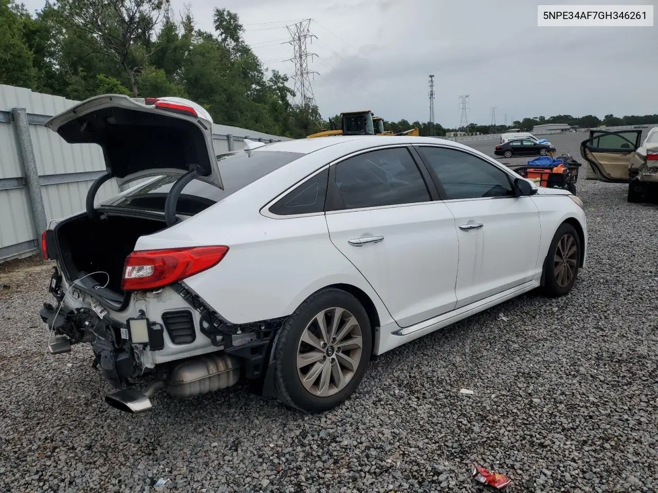 2016 Hyundai Sonata Sport VIN: 5NPE34AF7GH346261 Lot: 62734565
