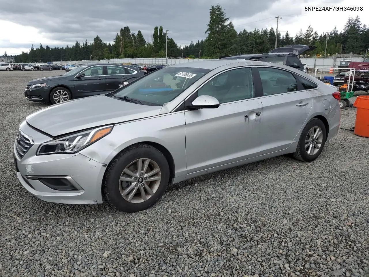2016 Hyundai Sonata Se VIN: 5NPE24AF7GH346098 Lot: 62786635