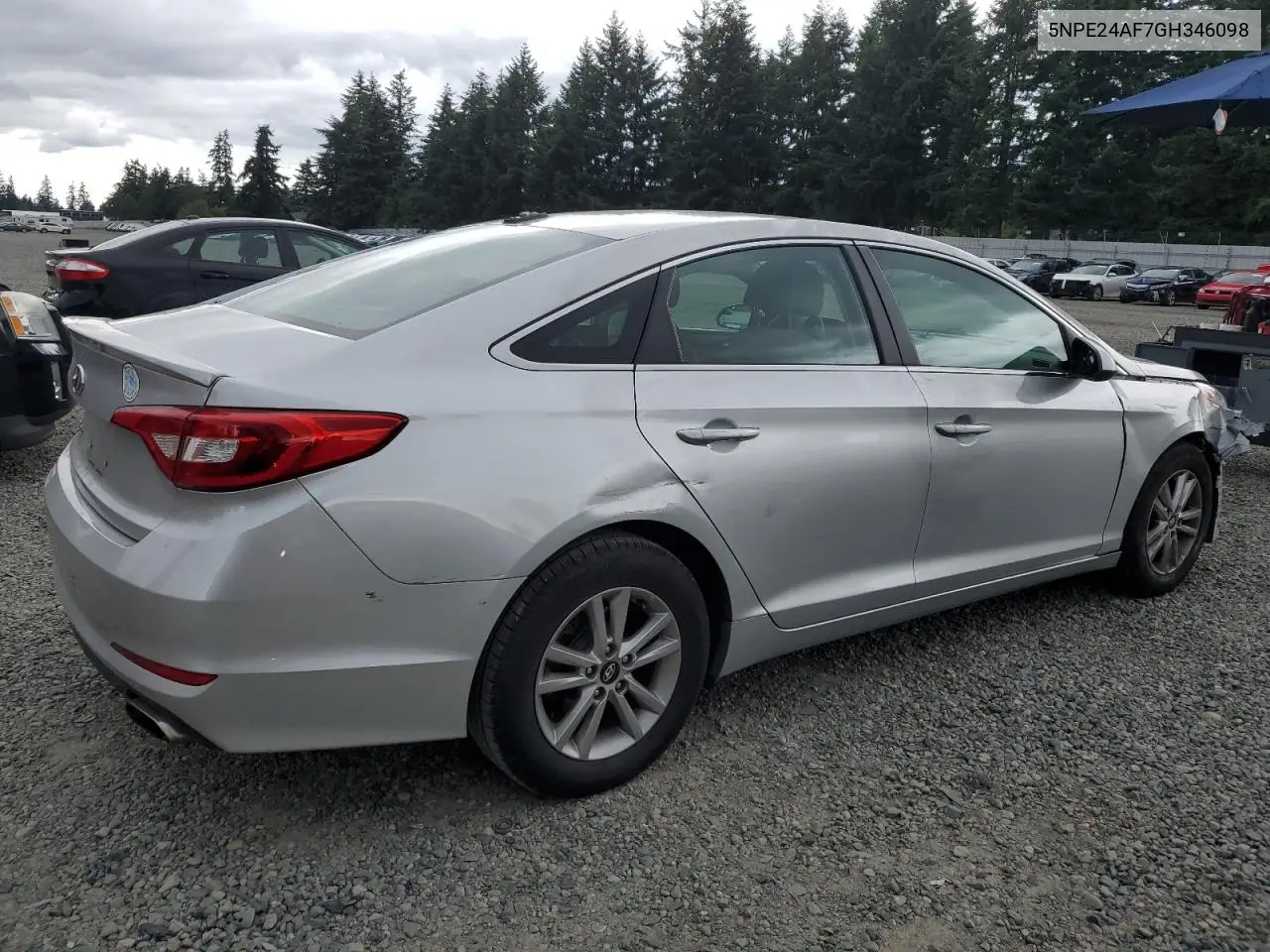 2016 Hyundai Sonata Se VIN: 5NPE24AF7GH346098 Lot: 62786635