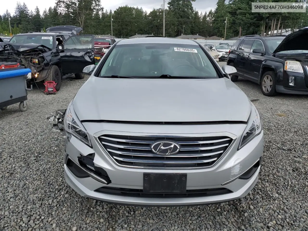 2016 Hyundai Sonata Se VIN: 5NPE24AF7GH346098 Lot: 62786635