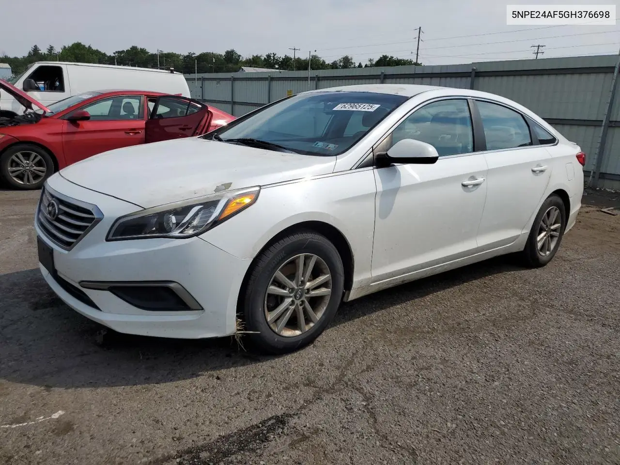 2016 Hyundai Sonata Se VIN: 5NPE24AF5GH376698 Lot: 62965125